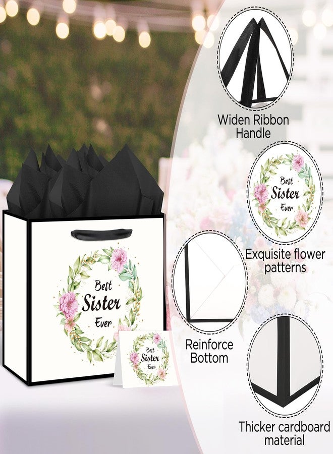 Woosytoo Bestie Birthday Gift Bags for Girls - Sister Party Decoration with Greeting Card & Tissue Paper - Image 2